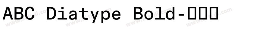 ABC Diatype Bold字体转换